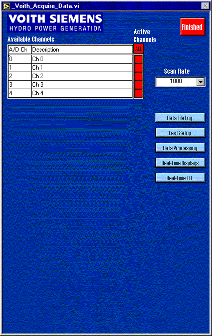 [Data Acquisition Screen]